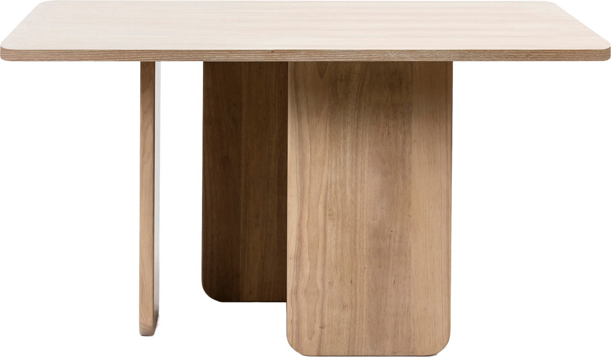 Teulat Arq drevený jedálenský stôl - Drevo, 137 x 137 cm