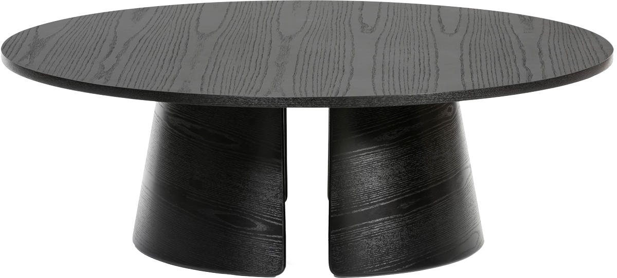 Teulat Cep okruhlý stolík do obývačky - Čierna