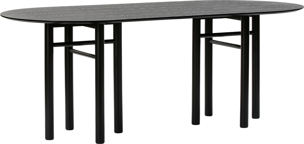 Teulat Junco drevený jedálenský stôl - Čierna