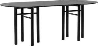 Teulat Junco drevený jedálenský stôl - Čierna