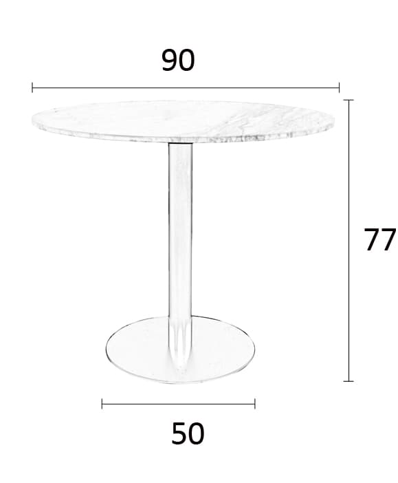 Zuiver Marble King 90´ okrúhly stôl