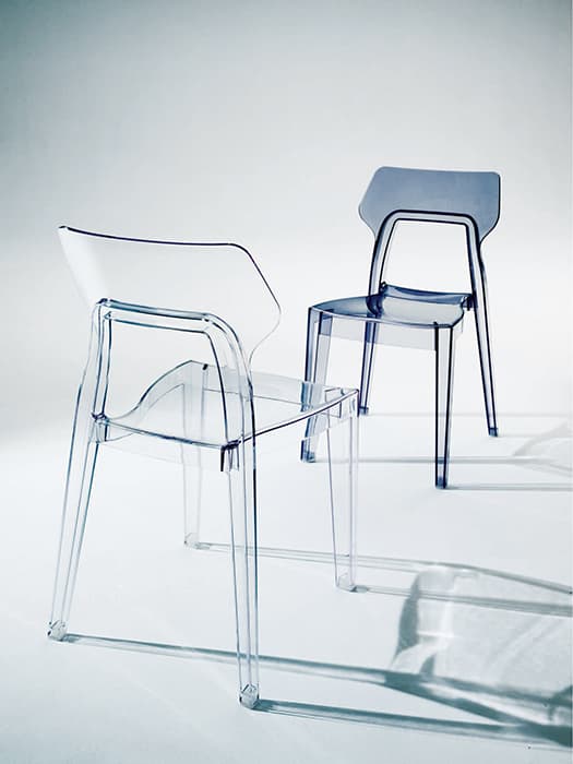 Bontempi Aria transparentná stolička