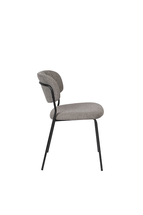 WL-Living Jolien čalúnená stolička s kovovým rámom