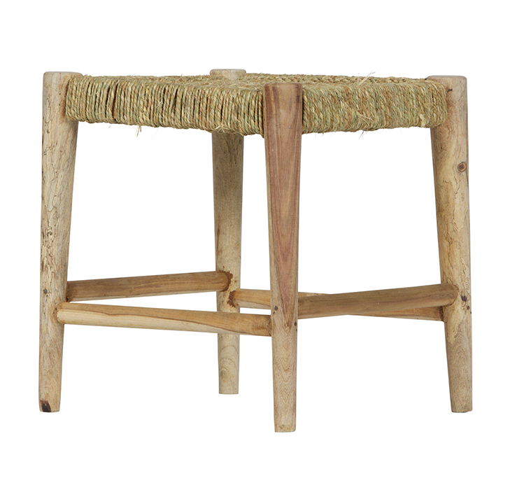 BePureHome Wicker drevené stoličky bez operadla