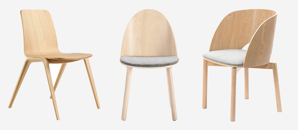 dizajnové drevené stoličky